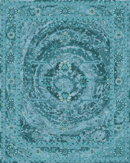 Overseas Collection 7050-OrientalLace - handgefertigter Teppich,  persisch (Indien), 40x40 3ply Qualität